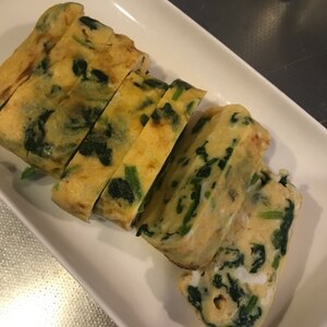 ＊お弁当おかず＊ほうれん草のたまご焼き